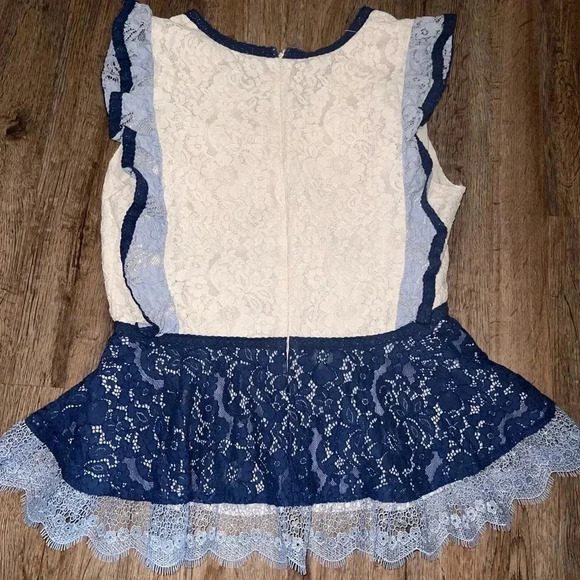 Sugar Lips Lace Ruffle Blouse - Picture 6 of 8